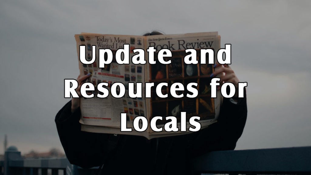 Update and Resources for Locals